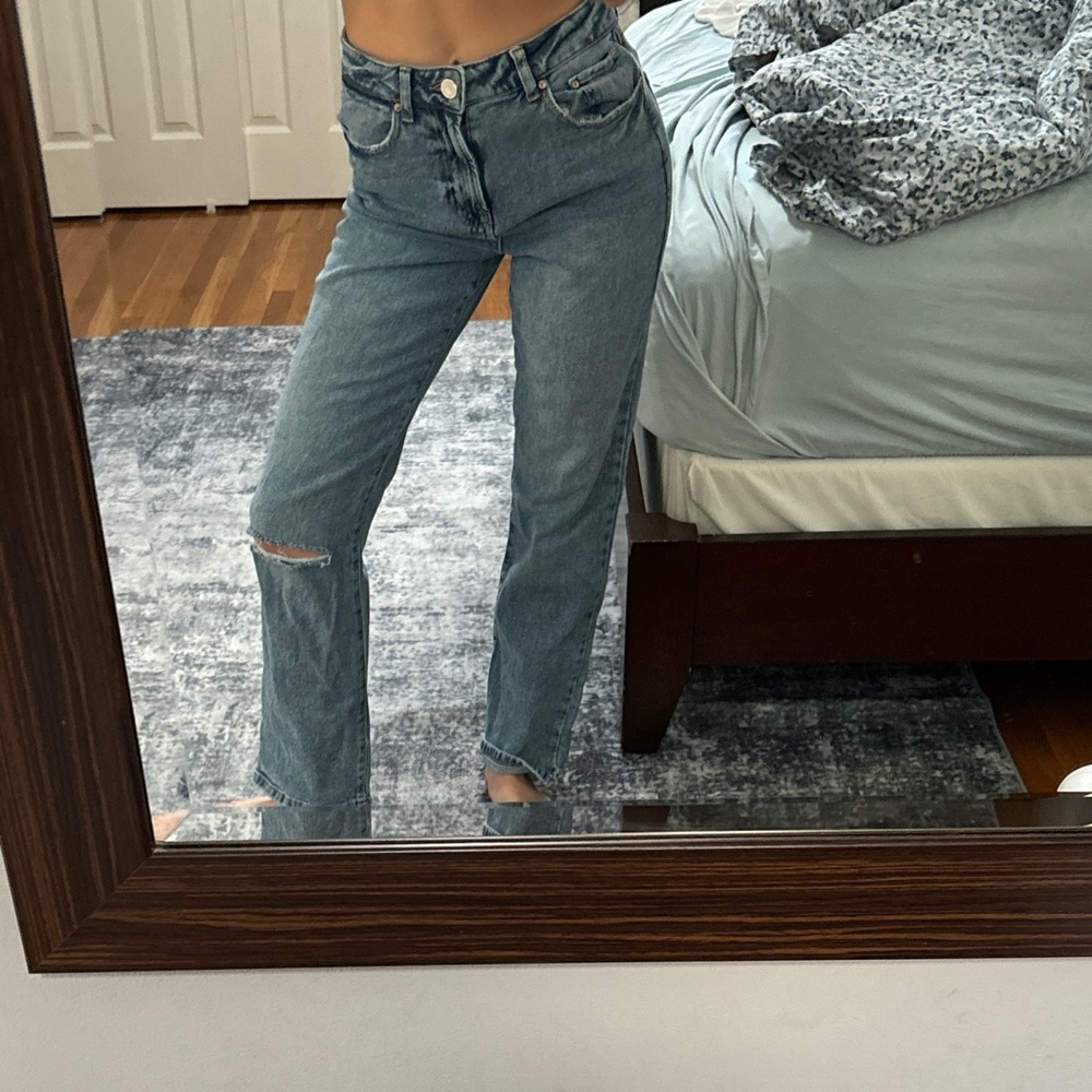 Sincerely Jules Light Blue Straight Leg Jeans